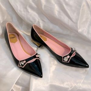 Fendi Black Patent Pumps